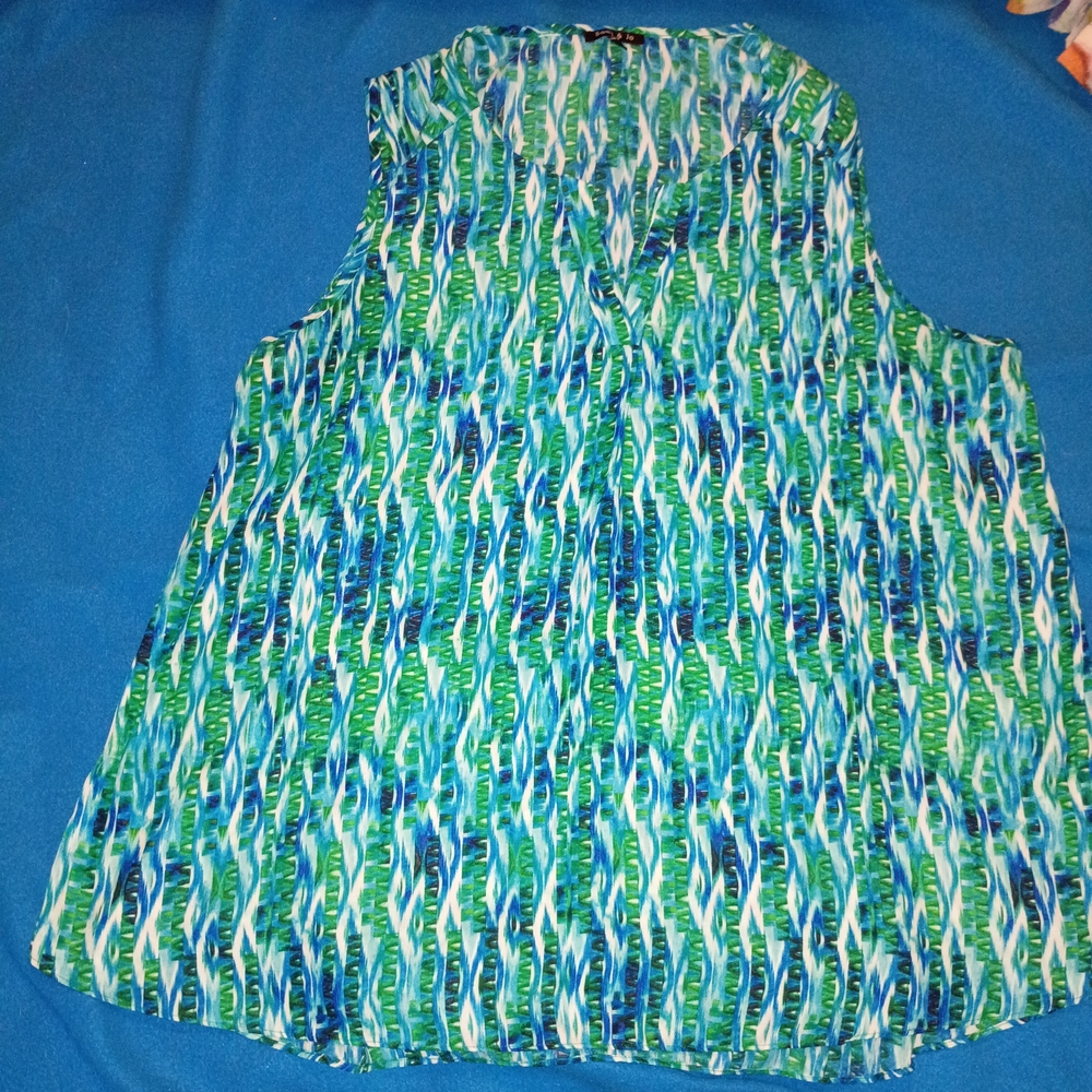 Vibrant Sleeveless Top